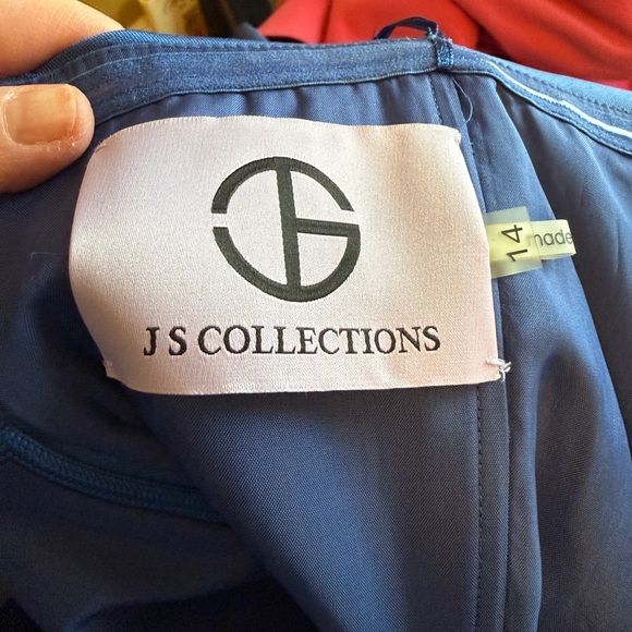 JS Collections Blue Mini Dress - Picture 5 of 11